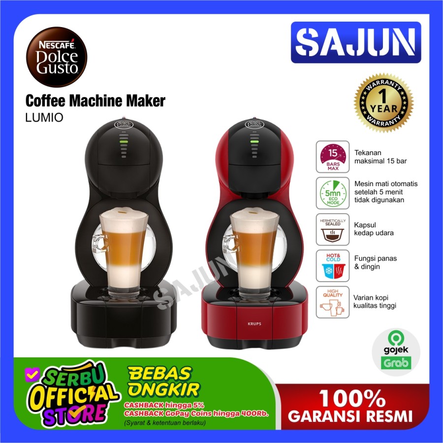 Nescafe Dolce Gusto Lumio Coffee Machine Maker Mesin Kopi