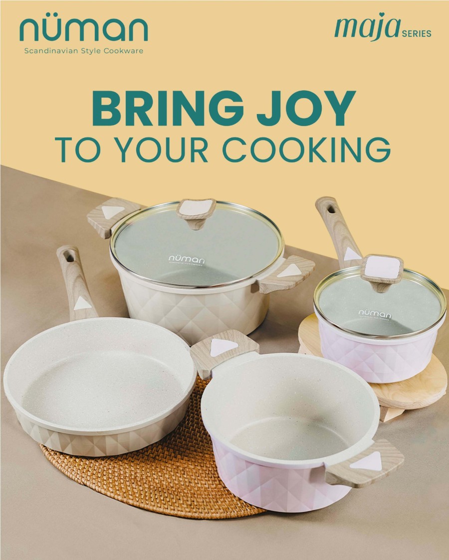 Numan Maja Series - Cookware Set / Panci Masak Marble Set Isi 4