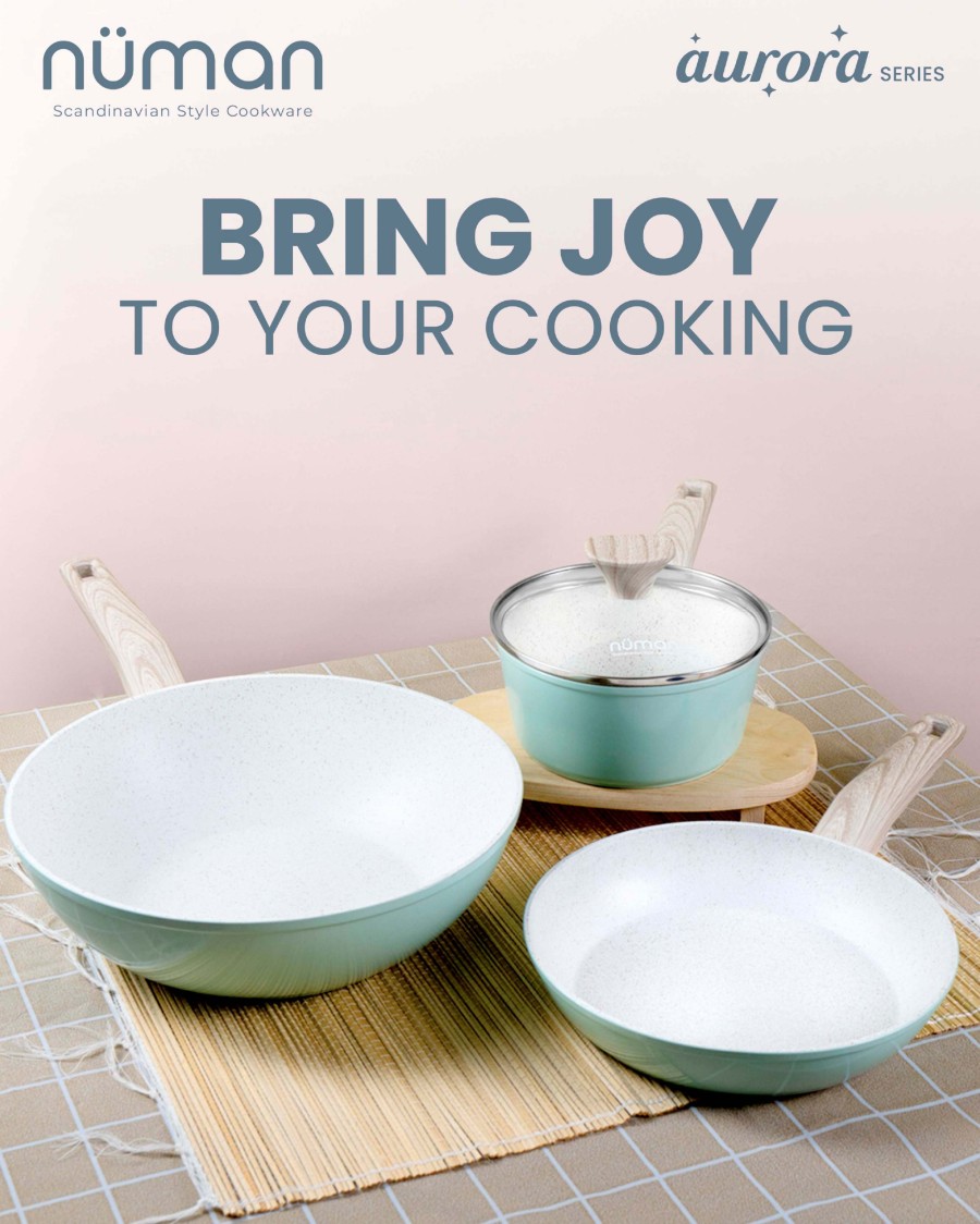 Numan Aurora Series - Cookware Set / Panci Masak Marble Set Isi 3