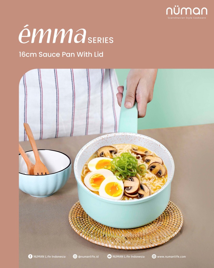 Numan Emma Series - Cookware Set / Panci Masak Marble Set Isi 3
