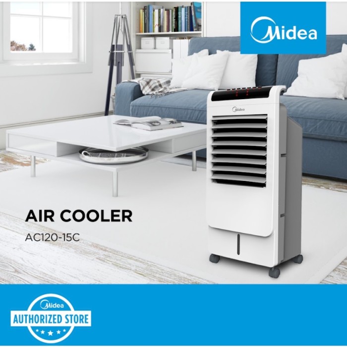 Midea Air Cooler AC120-15C Penyejuk Udara 7 Liter With Ionizer