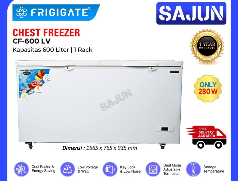 FRIGIGATE CF-600 LV Chest Freezer 600 Liter CF600 LV