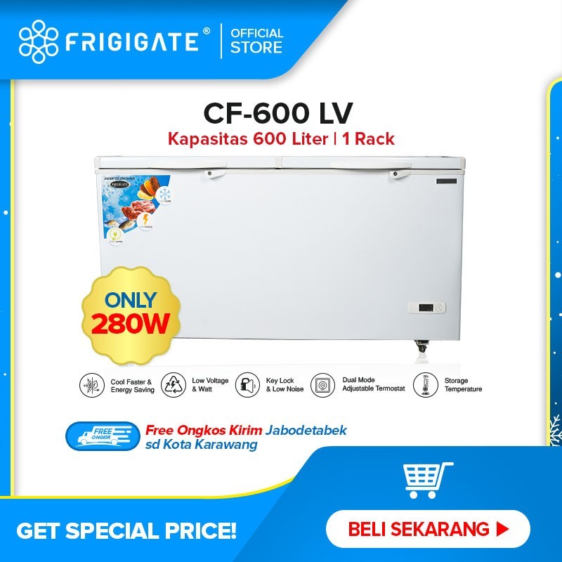 FRIGIGATE CF-600 LV Chest Freezer 600 Liter CF600 LV