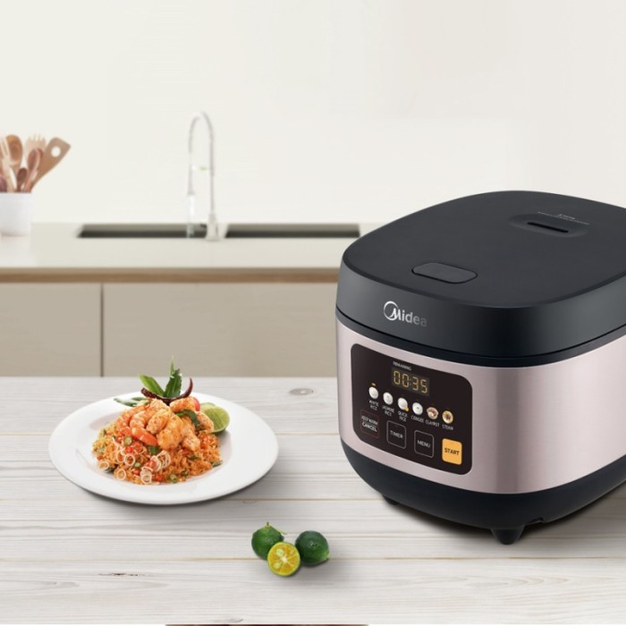 Midea Digital Rice Cooker 1.8L - MB-FS5020W - 6 Preset Menu