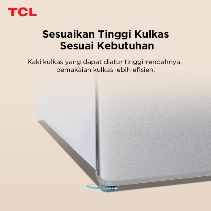 TCL Kulkas Mini Bar (Refrigerator) - Kapasitas 50L - Freezer Zone - Adjustable Feet - Adjustable Thermostat (Model: F50-A50)