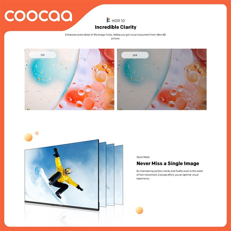 COOCAA Smart TV 2K LED 32 inch Digital Coolita 3.0 ( 32S3U Plus )