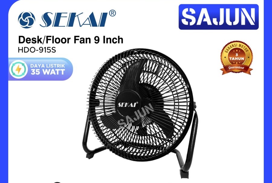 SEKAI Desk/Floor Fan 9 inch HDO915S Kipas Angin Meja Lantai HDO 915-S