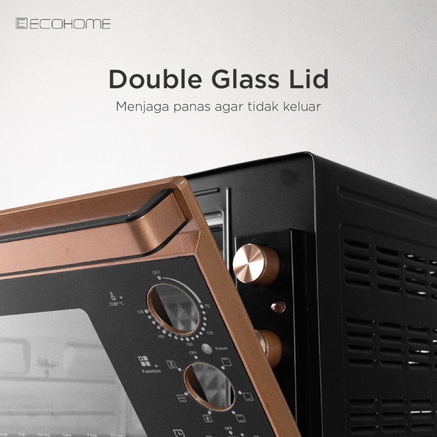 ECOHOME Electric Oven Noble Series EON-888 Oven Listrik 48 Lt EON888 - Rosegold