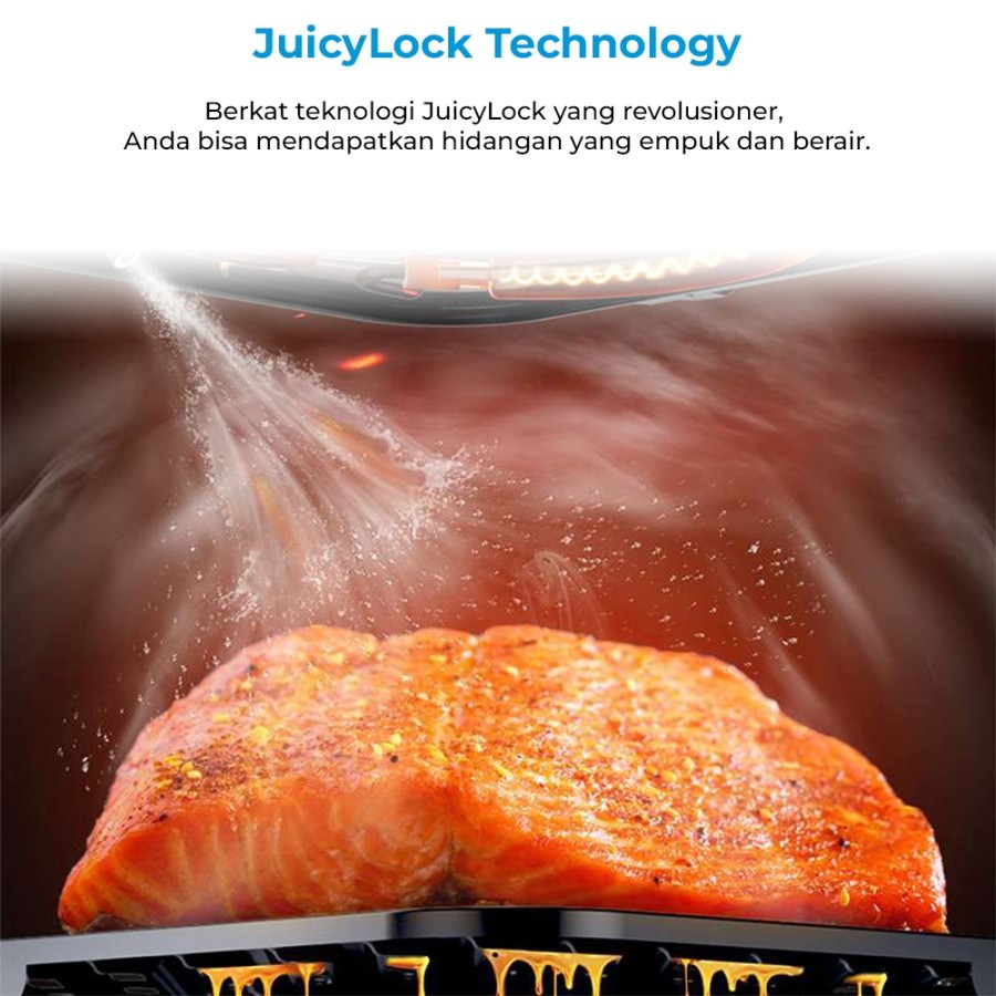 Midea Digital Air Fryer 7 Liter MF-CY75A2 2 in 1 Juicy Mode MFCY75A2