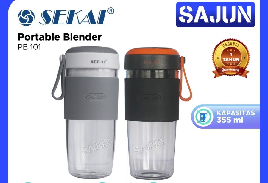 SEKAI Personal Blender PB101Blender Portable Rechargeable PB 101 - Orange
