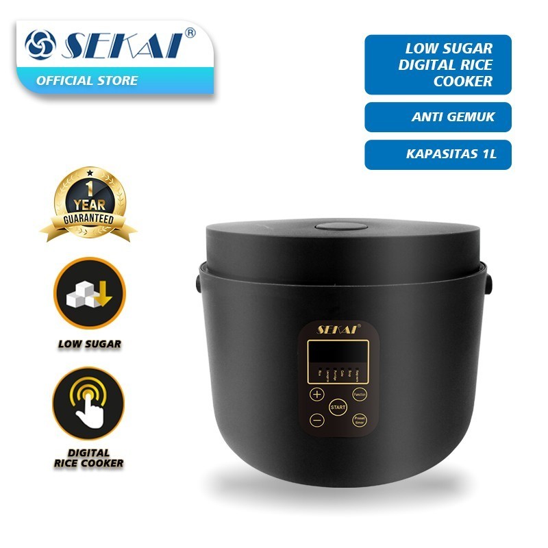 SEKAi Rice Cooker Digital 1Lt Low Sugar Low Carbo Anti Gemuk CMW 720LS