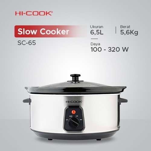 HI-Cook Slow Cooker SC-65 Kapasitas Besar 6,5 Liter SC 65