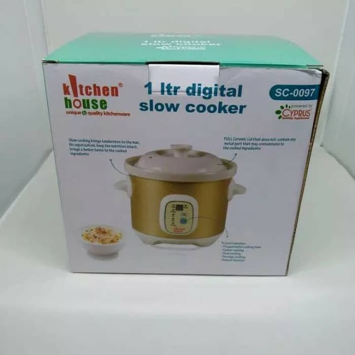CYPRUS Kitchen House SC-0097 Digital Slow Cooker 1 Liter SC0097