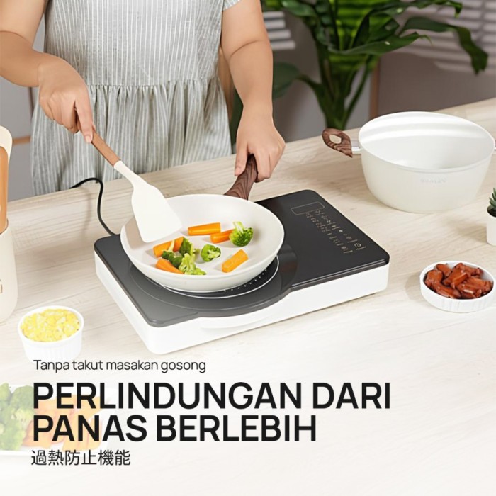 IDEALIFE Induction Cooker - Kompor Listrik Induksi 1 Tungku IL-201A