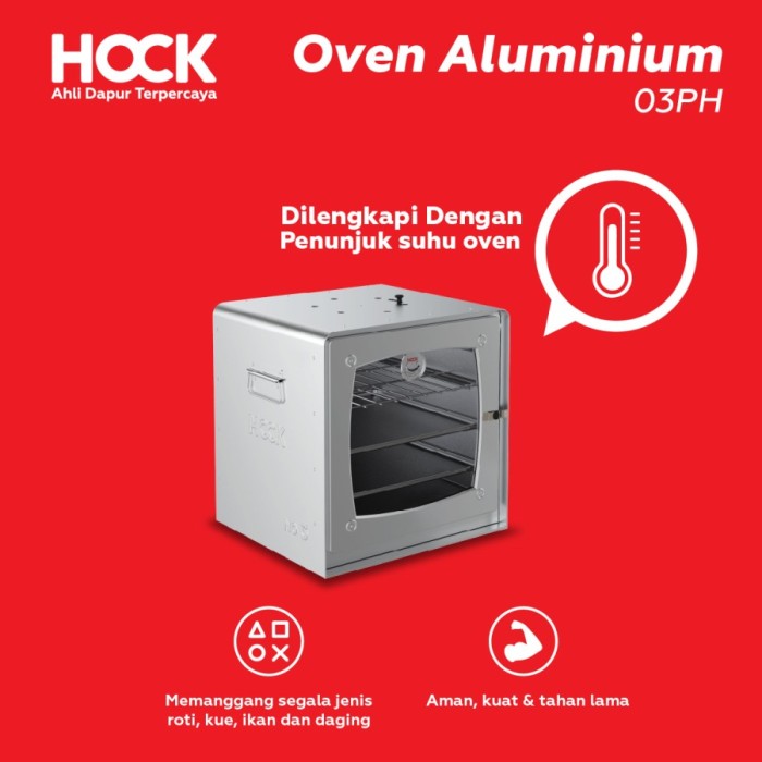 Hock Oven Tangkring Aluminium 03 Putaran Hawa 29 Liter