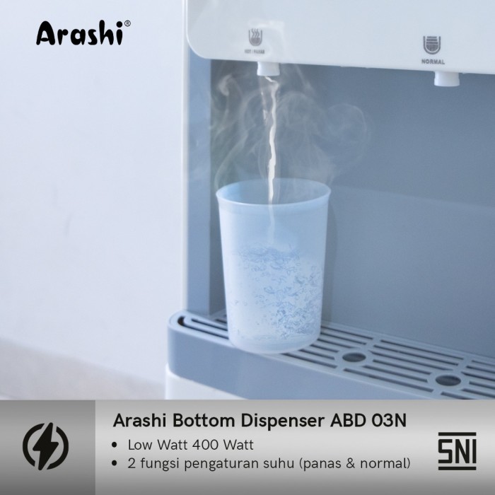 Arashi ABD03N Dispenser Air Elektrik Galon Bawah ABD 03N