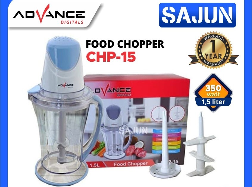 Advance CHP-15 Food Chopper Plastic 1.5 Liter Penggiling Daging CHP15