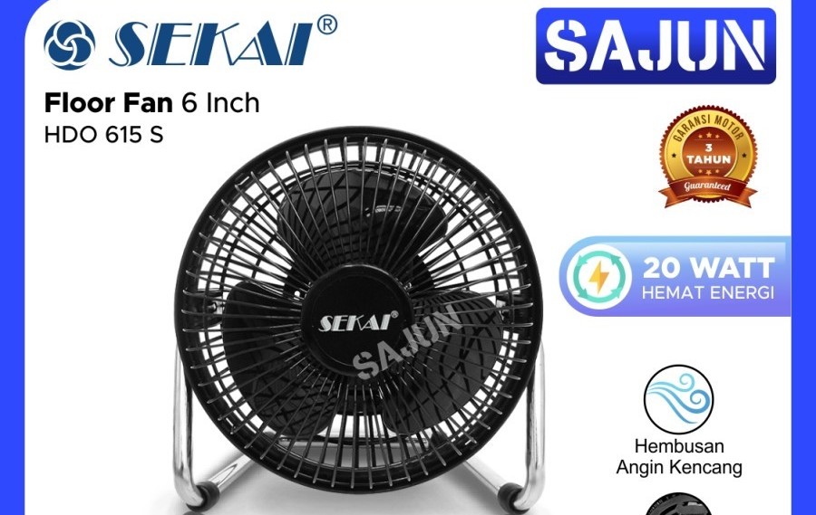 SEKAI Desk/Floor Fan 9 inch HDO915S Kipas Angin Meja Lantai HDO 915-S