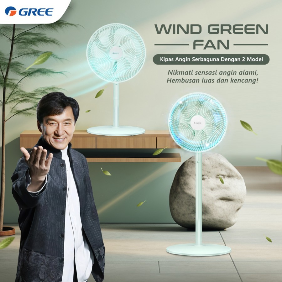 GREE Wind Green Fan - Kipas Angin Fleksibel GCF-12IGN / GCF-14IGN - 12 Inch