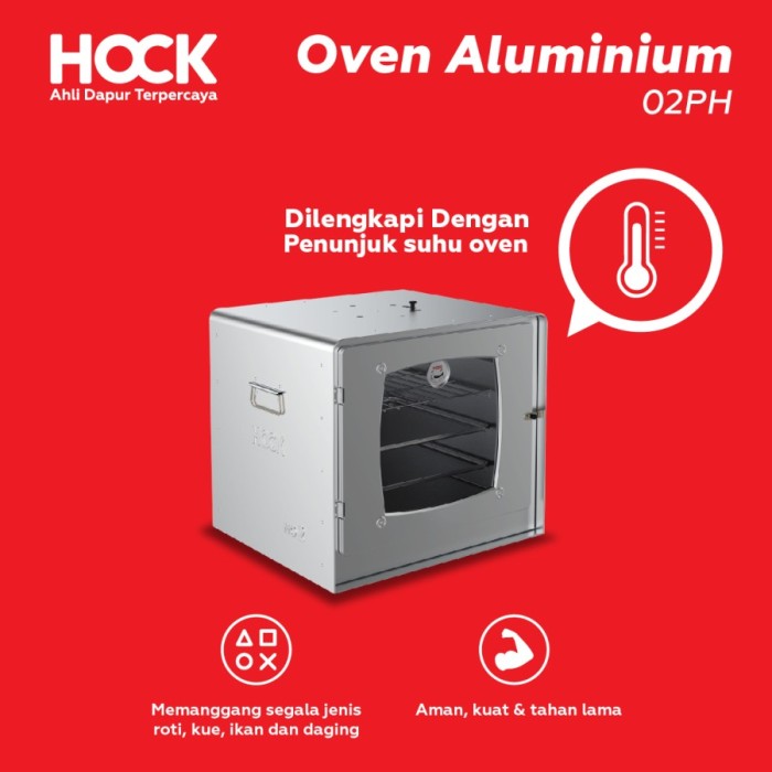 Hock Oven Tangkring Aluminium 02 Putaran Hawa 42 Liter