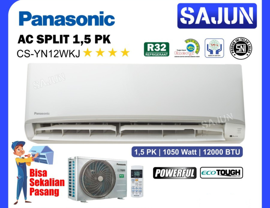 Panasonic AC Split 1,5 PK CS-YN12WKJ AC Split 1,5 PK Freon R32 YN12WKJ