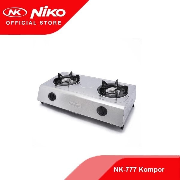 Niko Kompor Gas 2 Tungku NK777 / NK-777 Stainless Steel