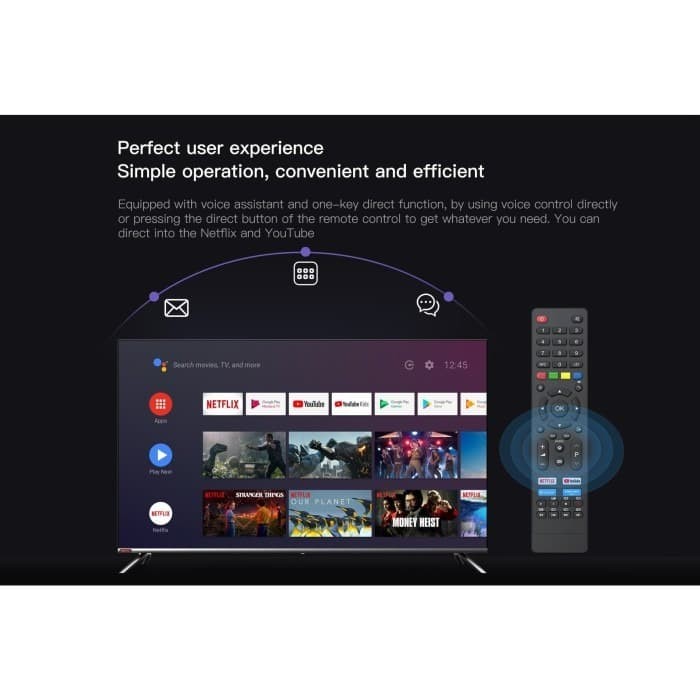 Changhong Framless L43H7 LED TV Android TV 43 Inch - FHD TV