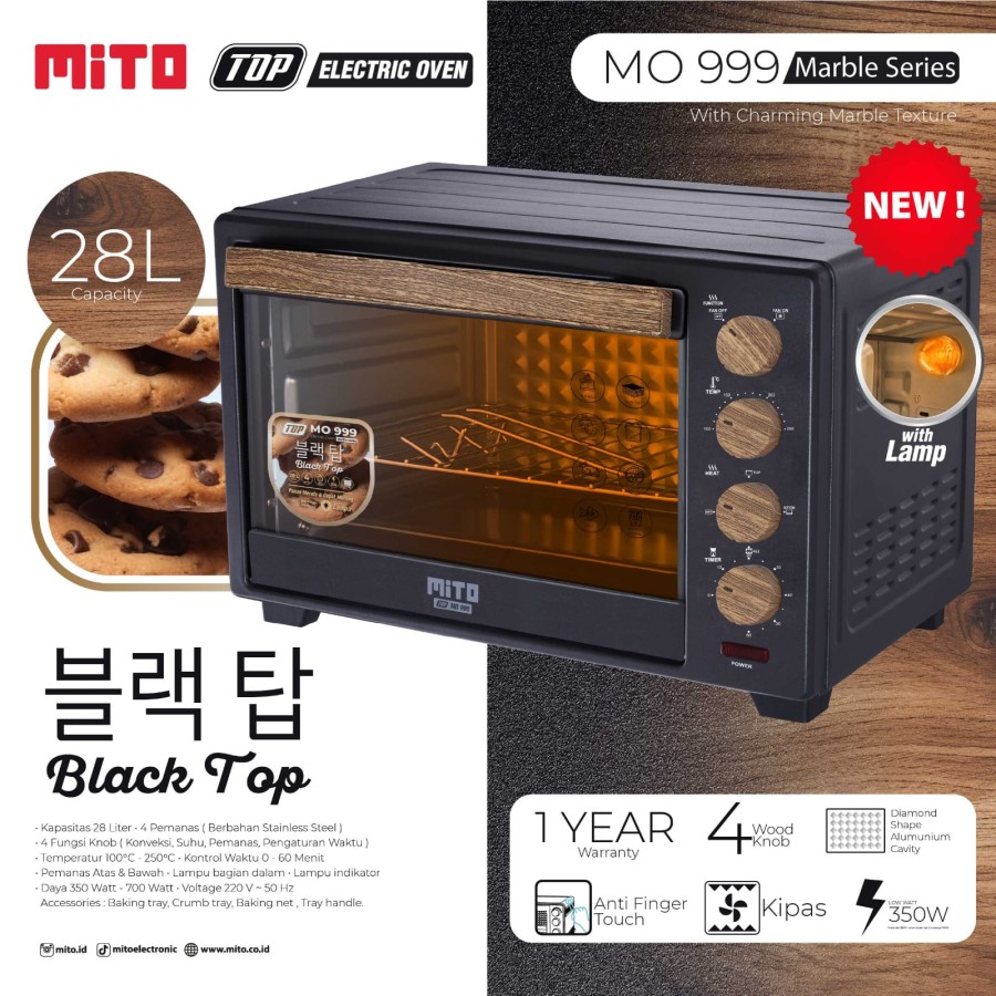 Oven Listrik Mito MO-999 TOP - Electric Oven 28 Liter MO999