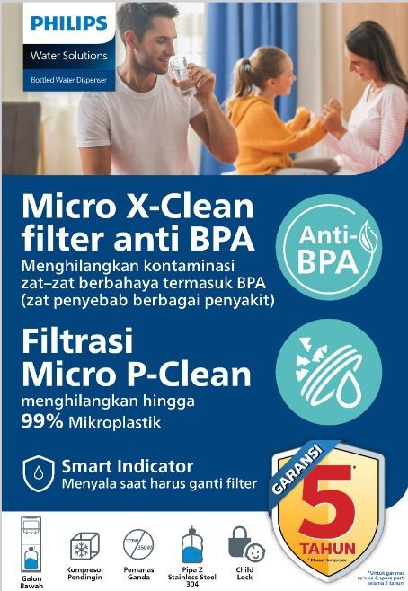 Philips Water Dispenser Galon Bawah Micro P Clean & Anti BPA ADD4973DGAC