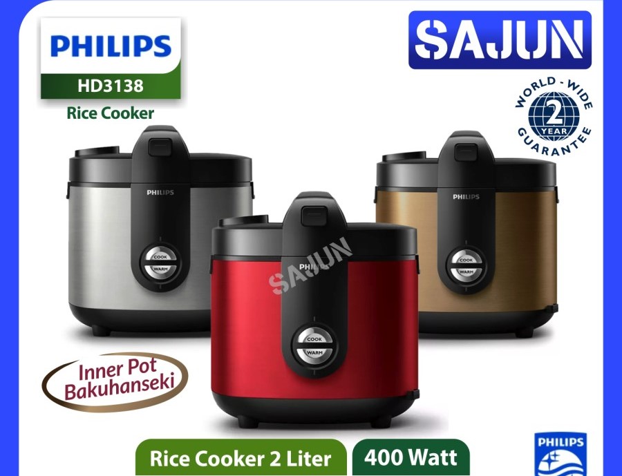 Jual Philips Rice Cooker Premium HD3138 Magic Com Liter HD-3138