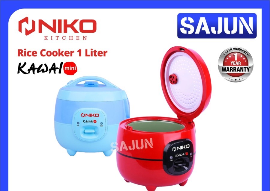Niko Rice Cooker Mini Kawai 1 Liter Penanak Nasi Mini 1L