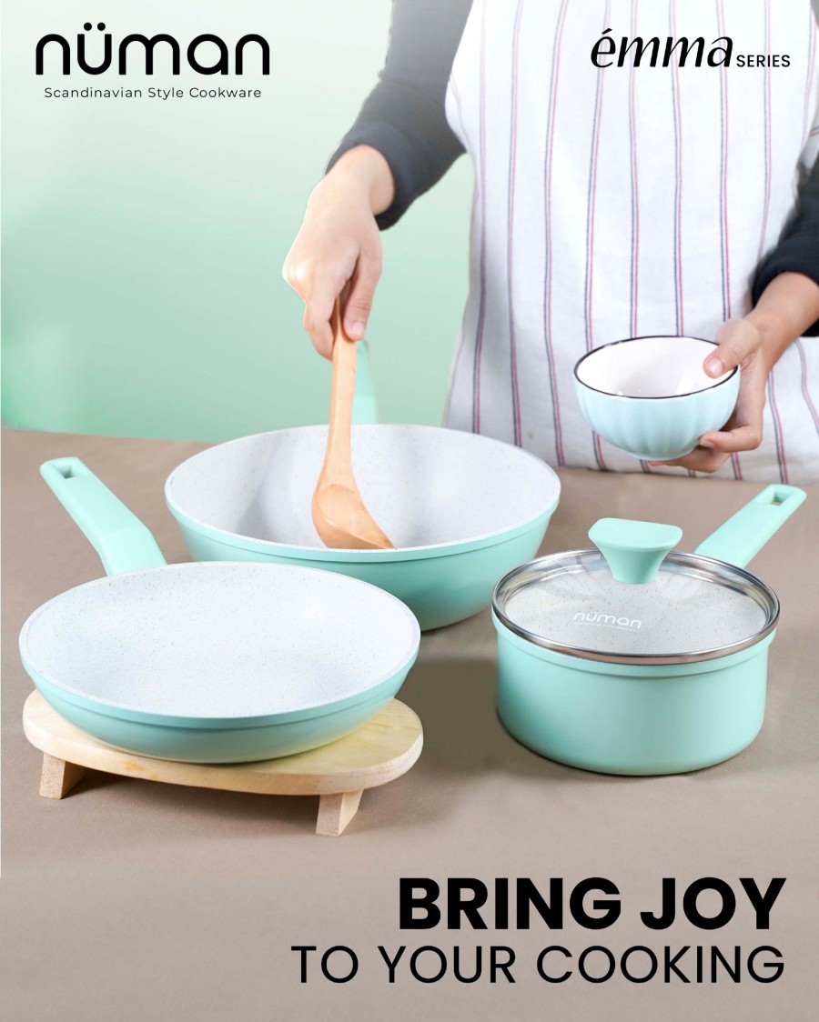 Numan Emma Series - Cookware Set / Panci Masak Marble Set Isi 3