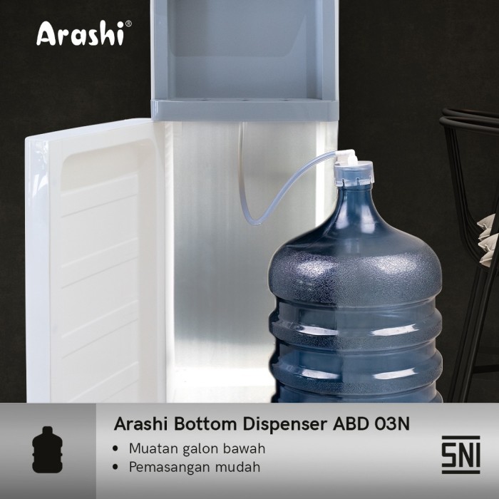 Arashi ABD03N Dispenser Air Elektrik Galon Bawah ABD 03N