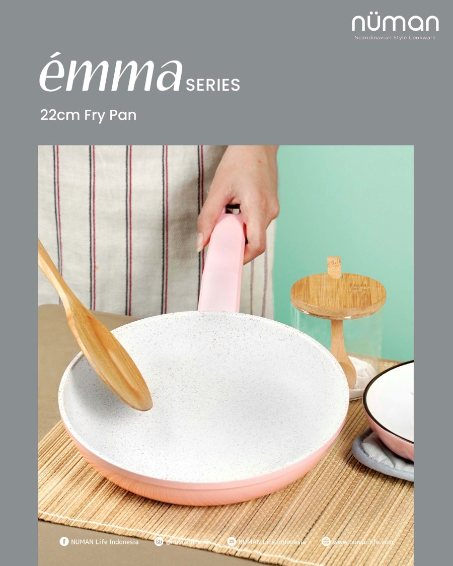 Numan Emma Series - Cookware Set / Panci Masak Marble Set Isi 3