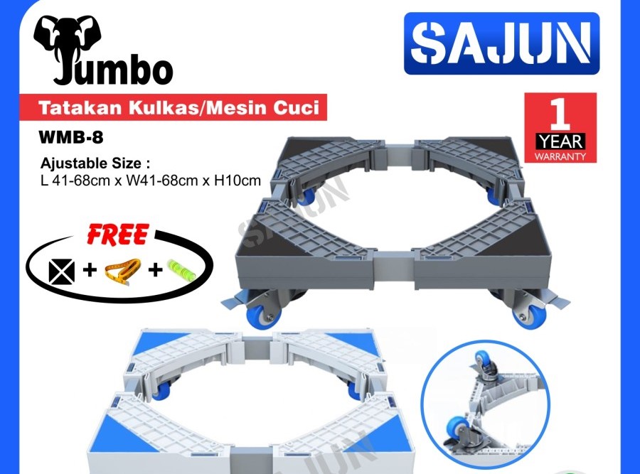 Jumbo Tatakan Kulkas Tatakan Mesin Cuci Multifunction Base Adjustable