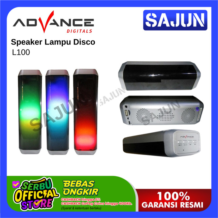 Advance Speaker Lampu Disco L100 Speaker Portable L-100