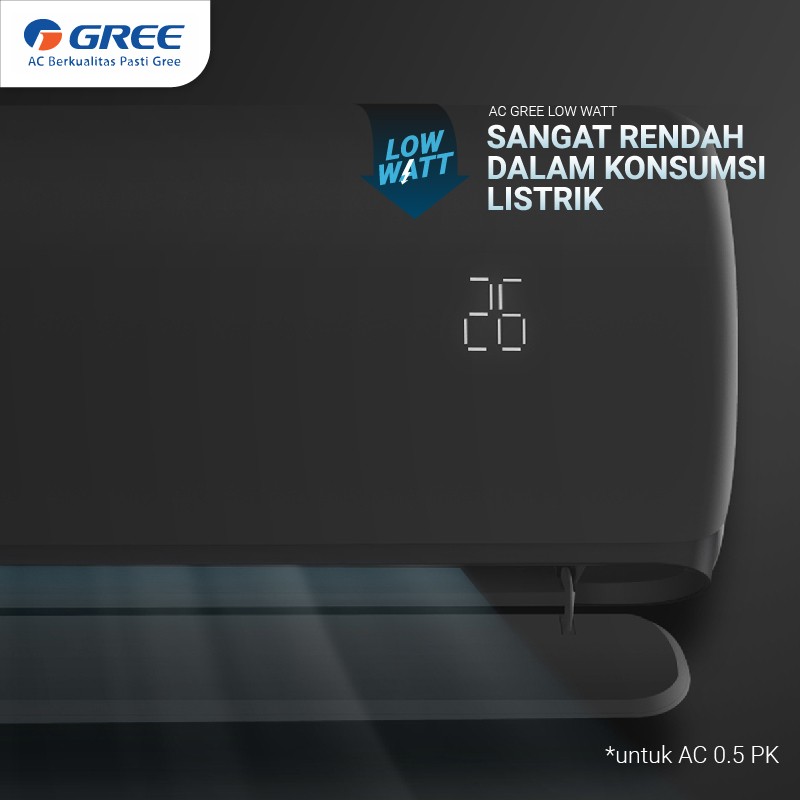 GREE AC Split 1 PK GWC-09C3E-S Low Watt Series GWC09C3E-S