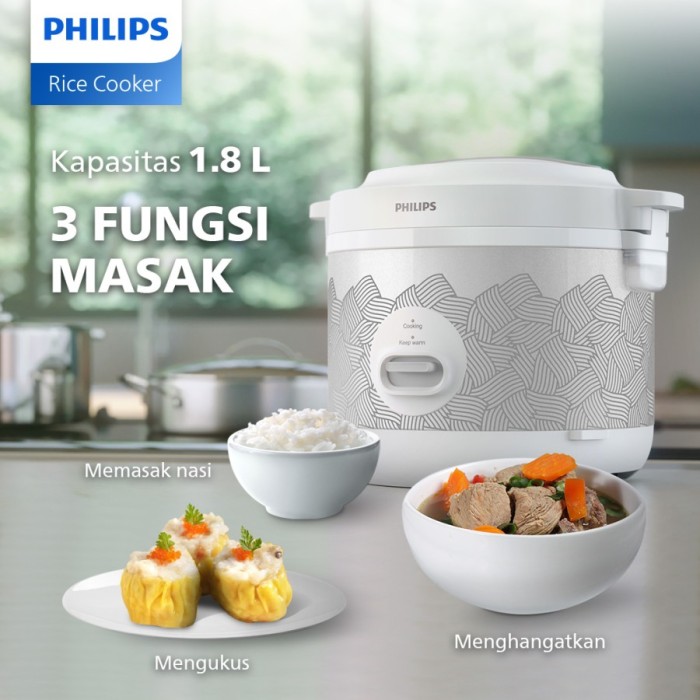 Philips Rice Cooker 1.8 Liter HD3003 / HD-3003 
