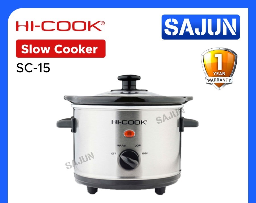 HI-Cook Slow Cooker SC-06 & SC-15 Ukuran Kecil 1,5 Lt