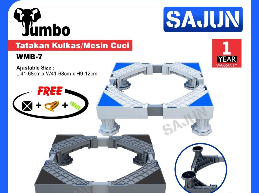 Jumbo Tatakan Kulkas Tatakan Mesin Cuci Multifunction Base Adjustable