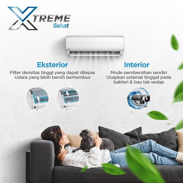 Midea AC Split 1/2 PK MSFC-05CRN2X AC Standard 0.5 PK MSFC-05CRN2