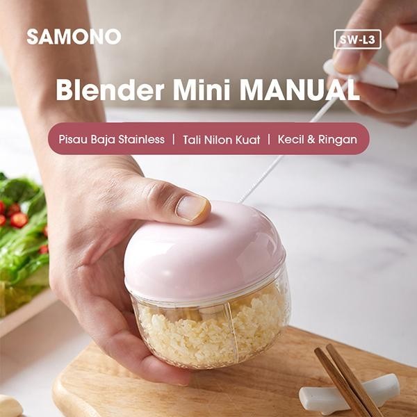 SAMONO Blender Manual Alat Penggiling Bumbu Tarik Tali SW-L3 / SWL3