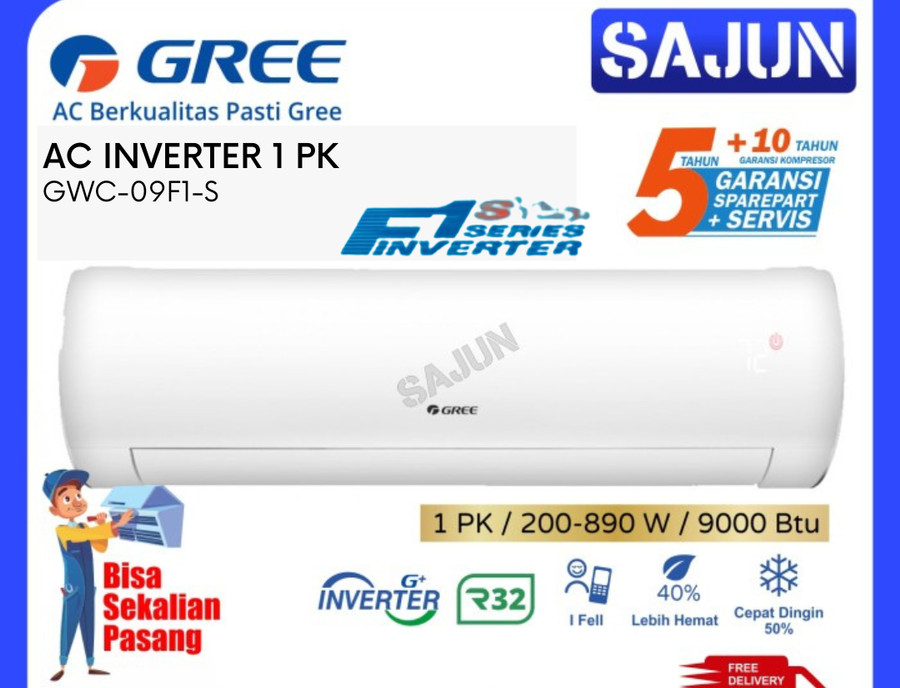 GREE AC Split Inverter 1 PK GWC-09F1-S AC 1PK GWC-09F1S