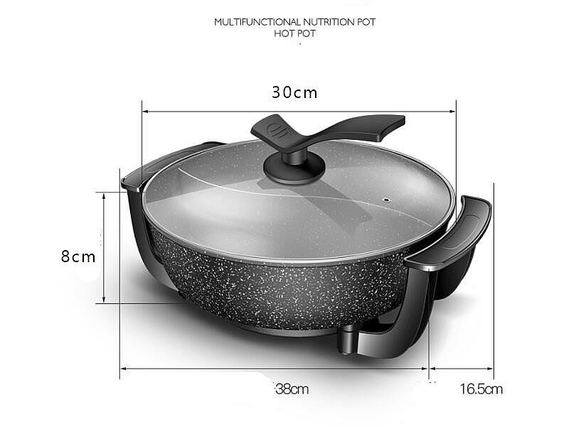 IDEALIFE Electric Grill/Shabu IL-116A Panci Listrik Shabu Shabu IL116A