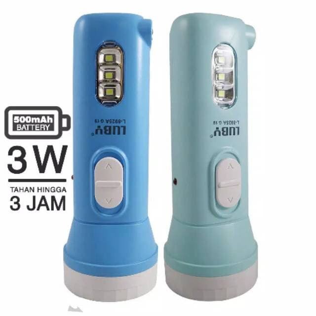 Luby L-8925A Senter LED Luby L8925A Rechargeable
