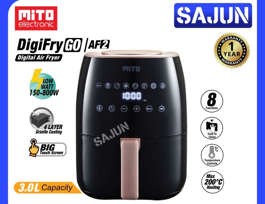 Mito Digital Air Fryer DIGIFRY AF2 3 LIter Deep Fryer AF2
