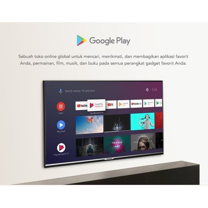 Changhong Frameless Google Certified Android Smart 43Inch LED TV L43H7
