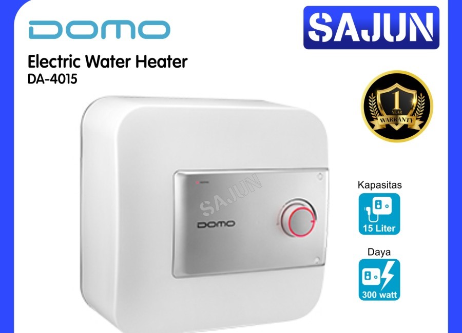 DOMO Electric Water Heater 15 Liter DA4015 Pemanas Air Listrik DA 4015