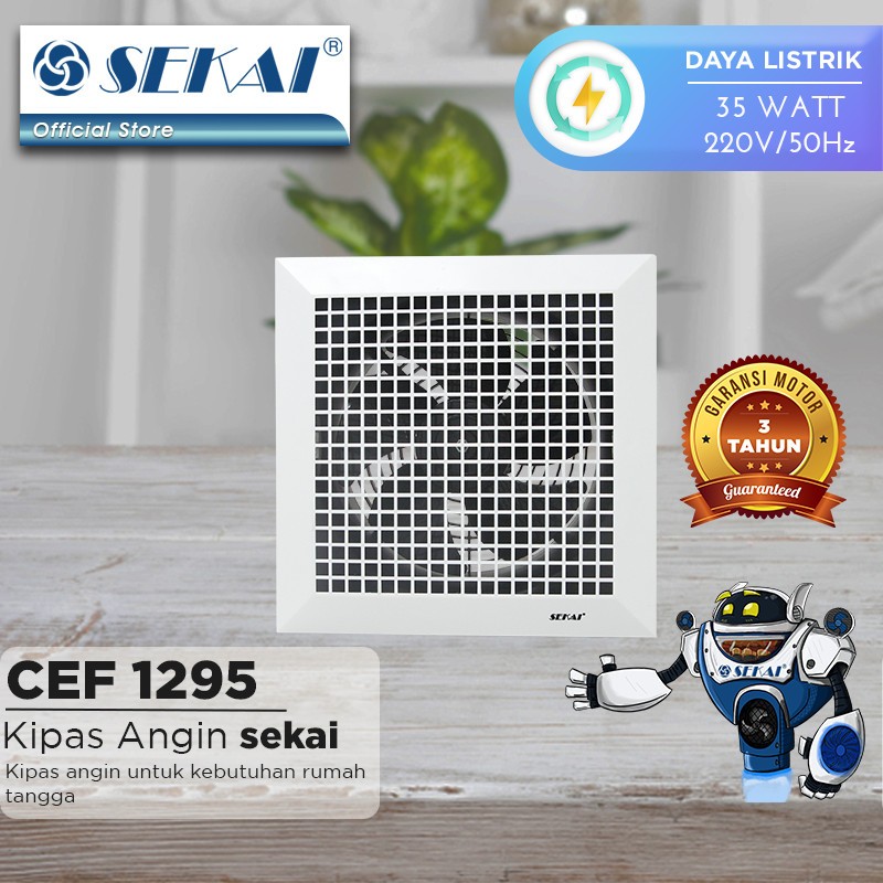 SEKAI Exhaust Fan 12 Inch 30 cm CEF 1295 Exhaust Plafon CEF1295