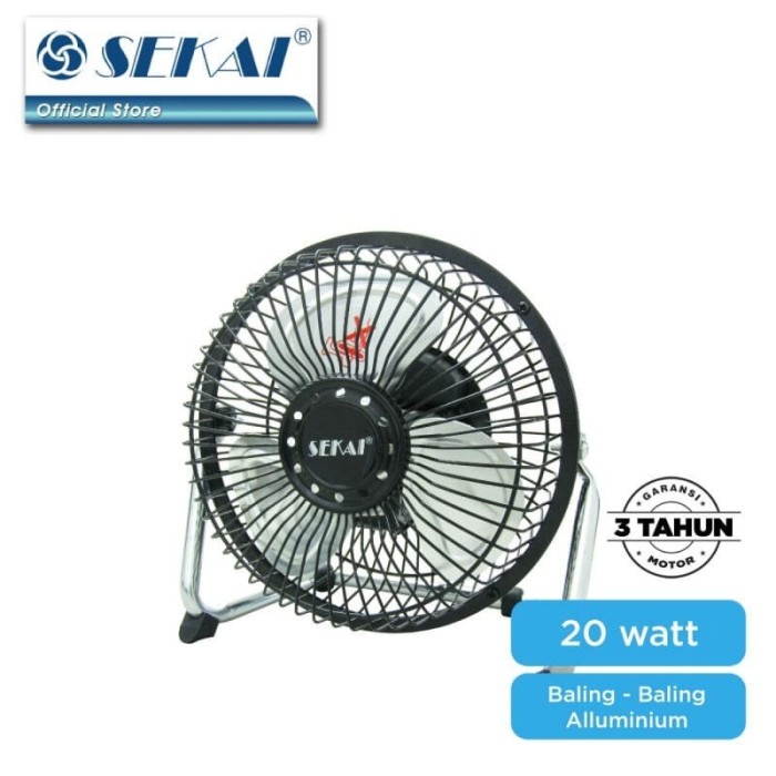 Sekai Kipas Angin Meja 6 Inch HFN650 Desk Fan HFN 650 - HITAM